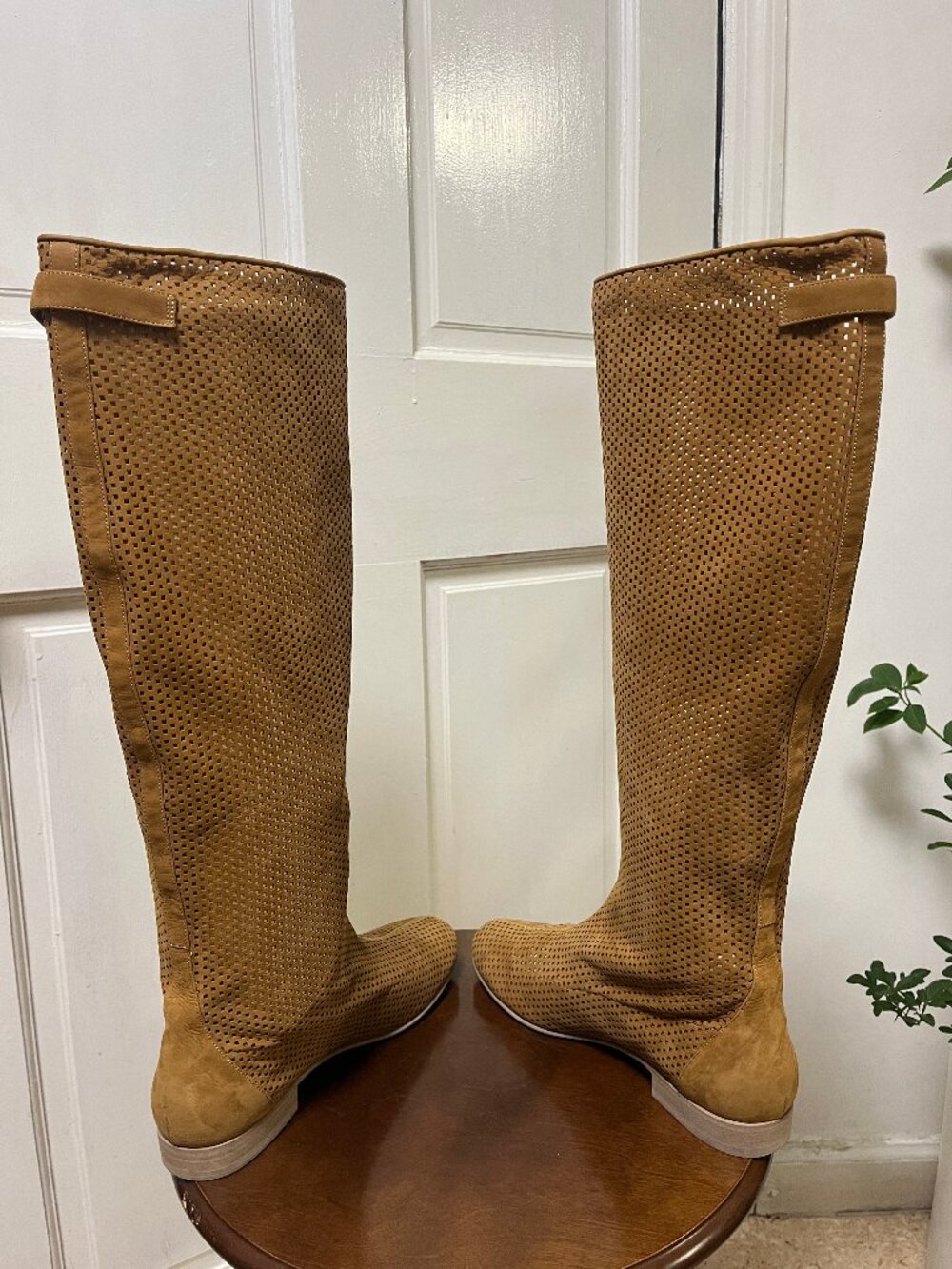 FENDI vintage suede knee boots with box sz 40